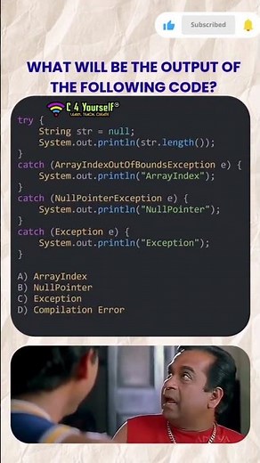 90% Get This Java Exception Question Wrong