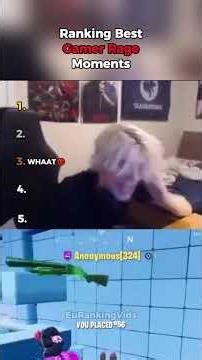 Ranking Best Gamer Rage Moments #ranking #funny #rage #gamer #memes #shorts #ishowspeed #xqc