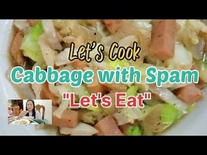 CABBAGE with SPAM [COOKING and EATING]