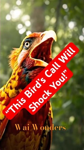This Bird’s Scream Terrified the Entire Forest! 😱#wildlife #nature #birds