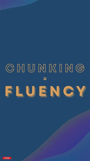 Speak English faster with chunking | #fluencytips #englishhacks