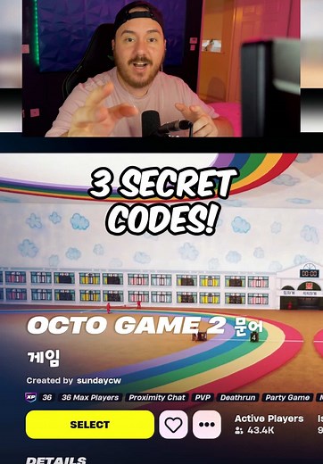 Octo Game 3 Secret Codes for Fortnite Players