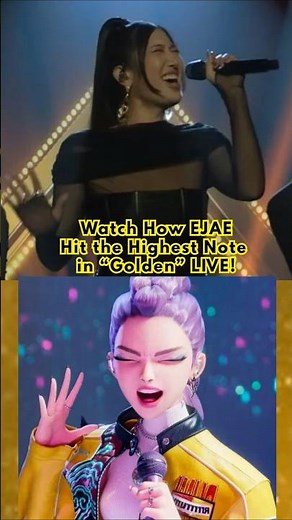 Watch How EJAE hit the Highest Note in "Golden" (LIVE) #kpopdemonhunters #golden