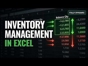 Create an Automated Inventory Management System in Excel