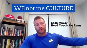 53 reactions · 19 shares | Powerful! Sean McVay on creating a “WE not me” culture. Listen to our full conversation on my Positive University podcast, available now. https://podcasts.apple.com/us/podcast/sean-mcvay-head-coach-of-the-super-bowl-champion/id1329995882?i=1000559242730 #larams #seanmcvay #team #culture | Jon Gordon | Facebook
