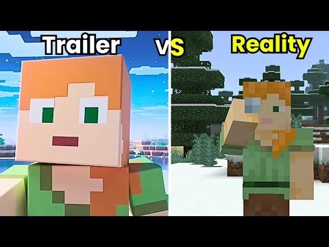 Minecraft Trailer 🤩 vs Reality 😢 | Expectation vs Real Gameplay!