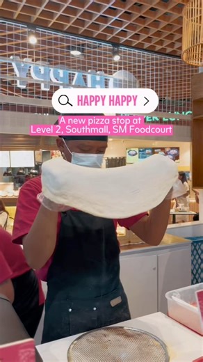 #HappyHappy is now serving fresh pizzas at #SMFoodcourt, Level 2 Southmall! 🍕 Watch them make your pizza on the spot! #SMFoodcourt #SMSouthmall #HappyHappy | SM Foodcourt