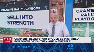 Sell into strength, says Jim Cramer