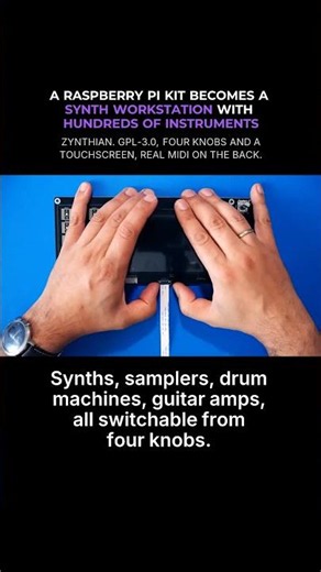 A Raspberry Pi kit becomes a synth workstation with hundreds of instruments