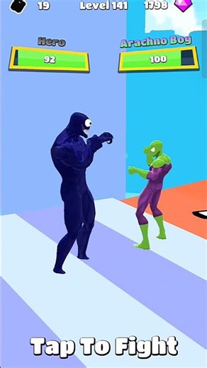 Hero Vs Arachno Boy ( VenomVsSpiderman) - Symbiote Rush Level 141 #vs #symbiote #venom #spiderman