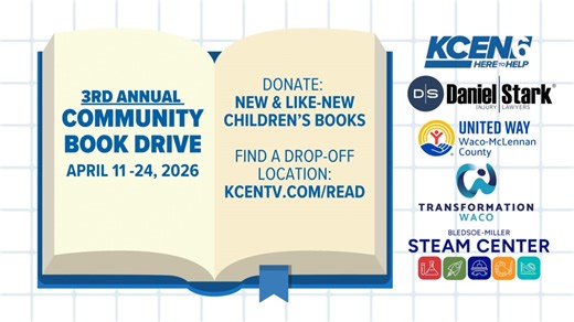 KCEN 6 News 3rd annual book drive returns to help Central Texas kids