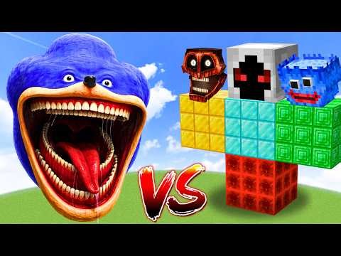 SHIN SONIC vs All Minecraft Bosses | Minecraft Mob Battle