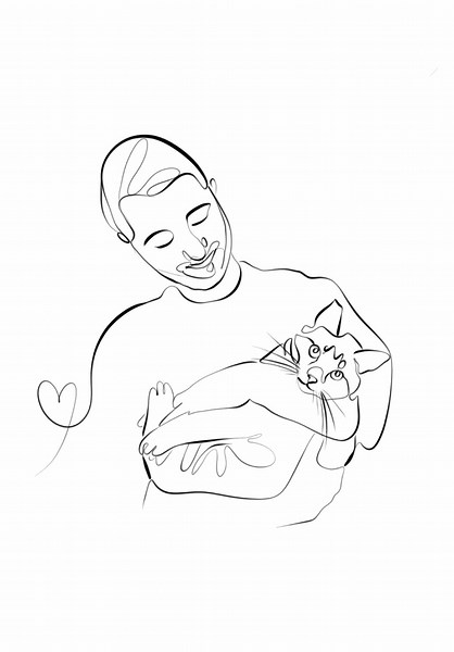 I started my line art journey on March 5 - posting every day until I catch up to today (Day 42!) Day 2 - Precious furball | Line Art journey 🐈 ✨ Custom line art - send me your pic and I’ll turn it into art fancy squiggle! ✨ Like this idea? Save it, share it or tag a friend who would love it! 💌 DM for commissions and info! #scribbleLoopLoop #oneLine #customArt #giftIdeas #lineArt #lovedOnes