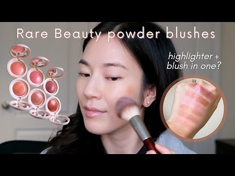 NEW rare beauty powder blush review ✨ comparing all 6 shades