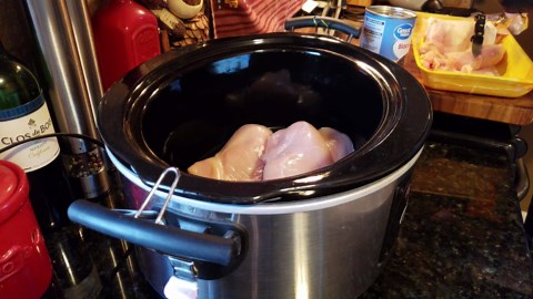 Creamy crock pot chicken and black beans recipe