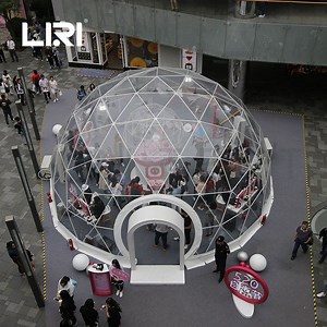 [Hot Item] Transparent Geodesic Dome Tent Clear PVC Cover Portable Marquee