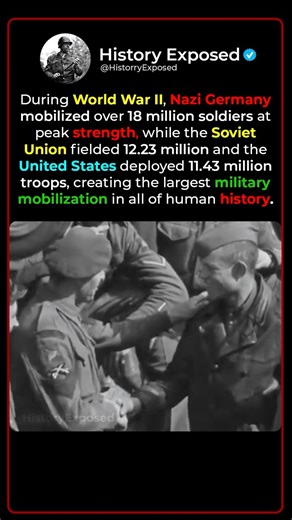 During WW2 The World Mobilized Everyone Against Nazi Germany 🪖