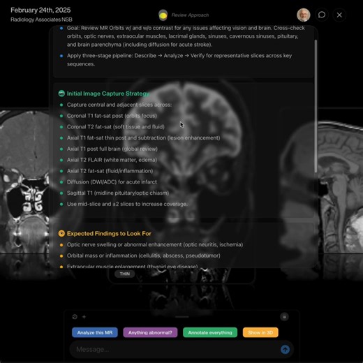 Plan → Capture → Self-Review. 烙 Multiple AIs coordinate on your scan 吝 See the plan & live steps (transparent)  Auto-capture of key images 易 Expected findings highlighted  Plain-language results; radiologist optional MRI • CT • X-ray  Upload your scan — see for yourself. | Braid Health | Facebook