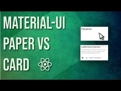 Material UI Paper vs Card