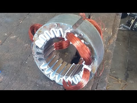 How to rewind a washing machine motor. Complete video