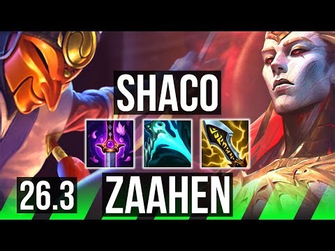 SHACO vs ZAAHEN (JGL) | Good KDA: 11/1/17 | KR Diamond | 26.3