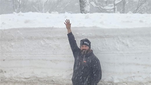 You have to see these massive snowbanks in upstate NY
