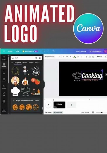 Create animated logo in Canva #make a logo in canva