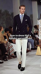 126K views | How to get the Ralph Lauren “Old Money” look: Navy and cream are definitely among my favorite color combinations. I’ve paired a navy blazer with a white-and-blue contrast collar shirt, a grey tie featuring a subtle blue pattern, off-white wool pleated trousers, and grey socks. To finish it off, I’m wearing sleek navy suede loafers. #mensstyle #mensoutfit #menswear #oldmoney #oldmoneystyle #oldmoneyoutfits #ralphlaureninspiration | Jesper Soendergaard | Facebook