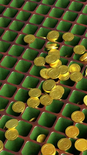 Oddly Satisfying Coinfall on Squares Loop 208