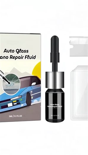 Automotive Glass Nano Repair Liquid Windshield Crack Repair Solution Clear View Glass Sealer for Car Window Chip and Scratch Fix