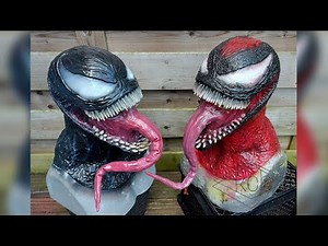 how to make a venom/carnage latex masks diy tutorial