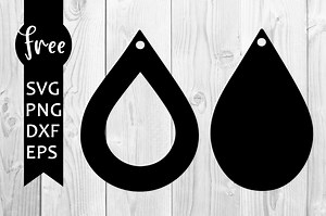 Earrings svg free, tear drop svg, earrings svg, digital download, silhouette cameo, free vector files, tear drop earrings svg, png, dxf 0417
