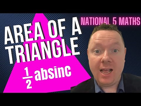 How To Find The Area Of A Triangle Using Trigonometry.