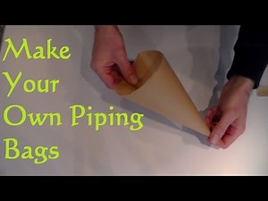 DIY Make Your Own Piping Bags - How to Make a Paper Piping Bag tutorial