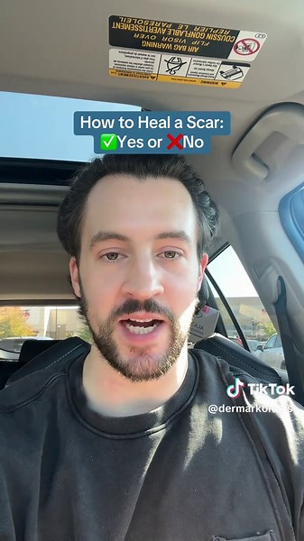 How to heal a scar like your favorite dermatologist! What do you like for your scars? #scar #dermarkologist #dermatologist #skincaretips