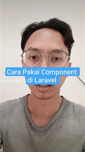 Cara Pakai Component di Laravel