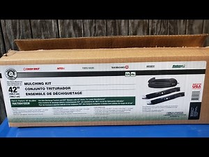 Craftsman 42" Tractor Mulching Kit Installed Easy DIY Mtd Troy bilt yard man machine bolens huskee