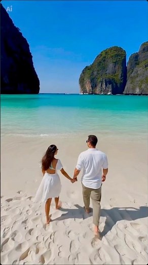 🌊 Maya Bay, Krabi – Turquoise Waters & White Sand Paradise 🏝️✨