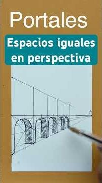 How to draw equal spaces in perspective