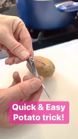 Easiest Way to Peel Potatoes