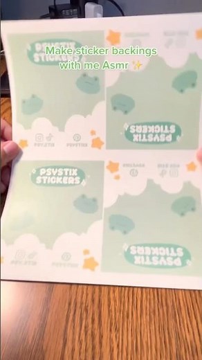 Making sticker backing cards #art #procreate #stickerart #stickerdesign