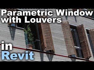 Parametric Window with Louvers that OPEN Revit Tutorial