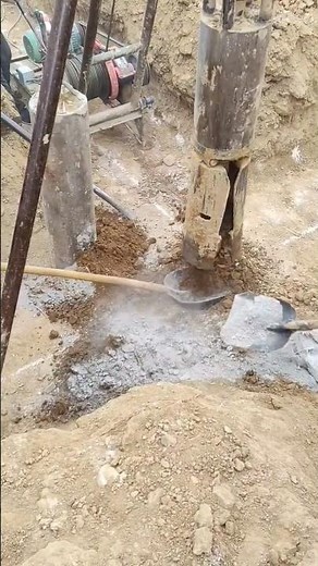 Construction process of simple mechanical water well drilling