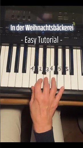 In der Weihnachtsbäckerei - Easy Piano Tutorial #pianolessons #tutorial