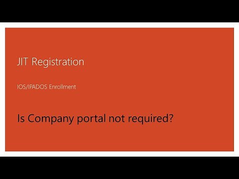 Enable JIT registration for IOS/IPadOS user and device enrollment in Intune.