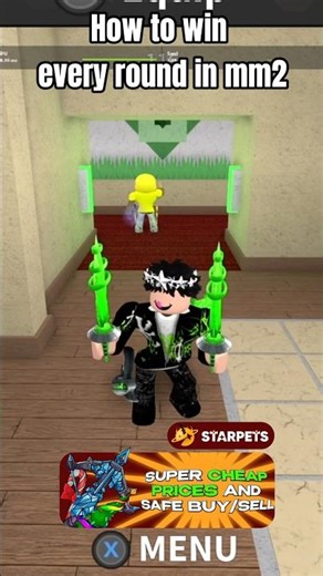 How to win every round in MM2 || #roblox #mm2 #murdermystery2