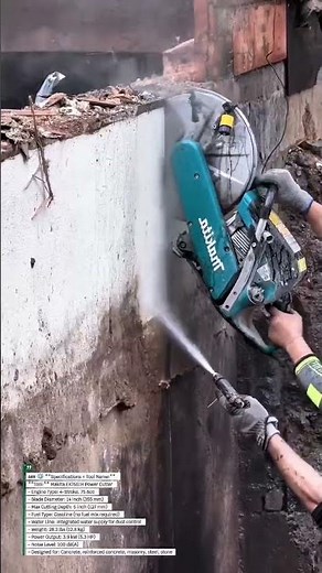 Extreme Power! Makita Concrete Saw Slices Through Solid Wall Like Butter 🔥