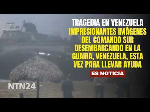 Stunning footage of Southern Command landing in La Guaira, Venezuela, to deliver aid