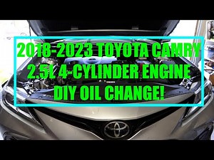DIY Oil Change For Beginners! 2018-2023 Toyota Camry 2.5L 4-Cylinder Engine! 4K