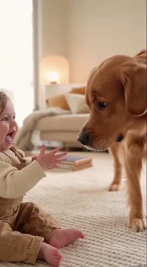 This Will Make Your Day: Baby Feeds Polite Dog!
